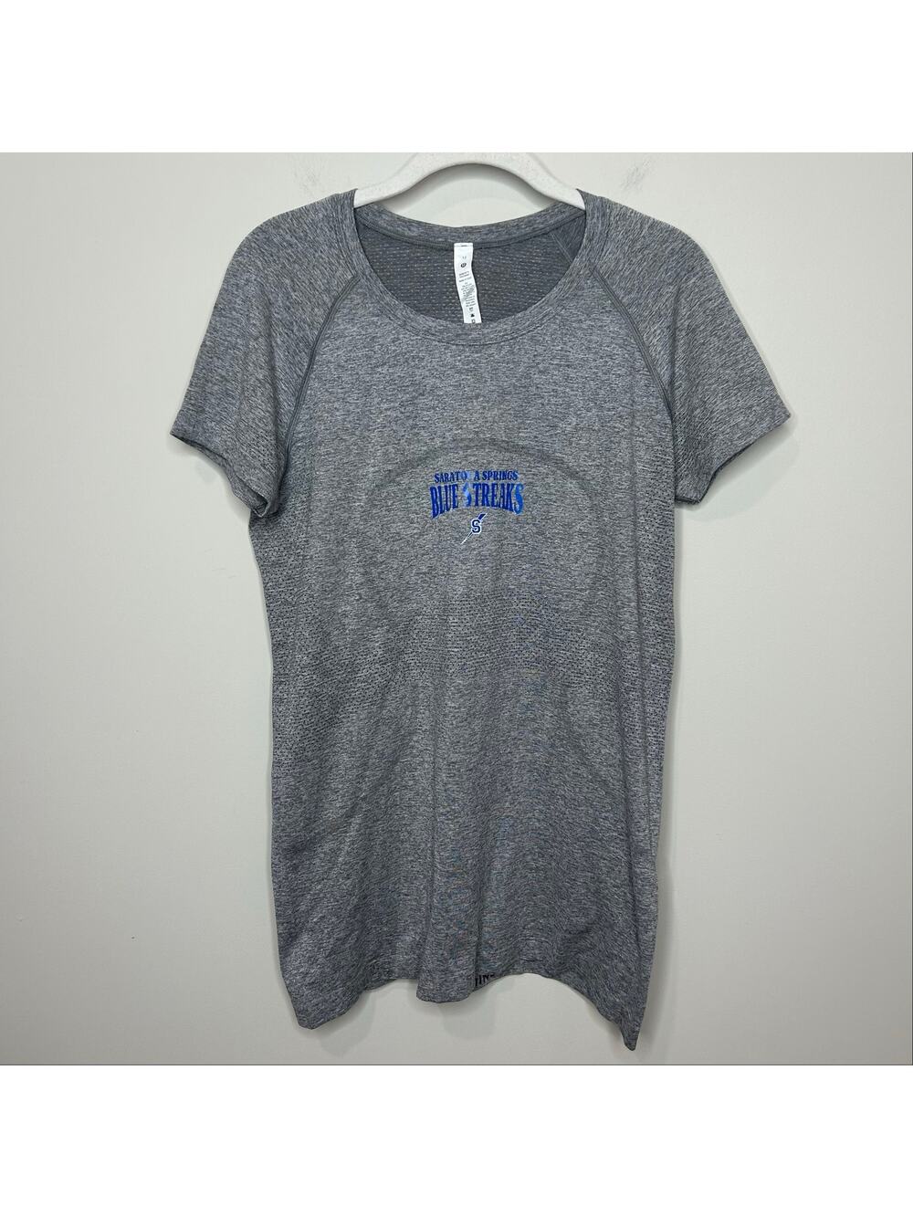 Lululemon Gray Swiftly Tech Short Sleeve Shirt 2.0 Size 12 Saratoga Springs